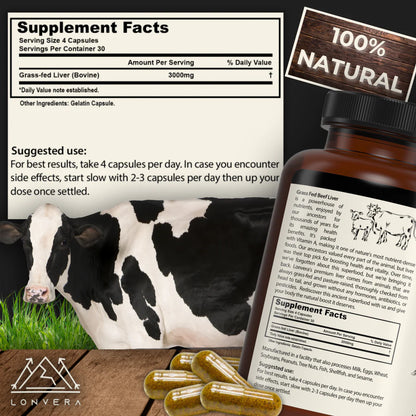 Bonex Grass-Fed Beef Liver Capsules – The Ancient Secret to Cleansing Your Liver & Restoring Peak Health